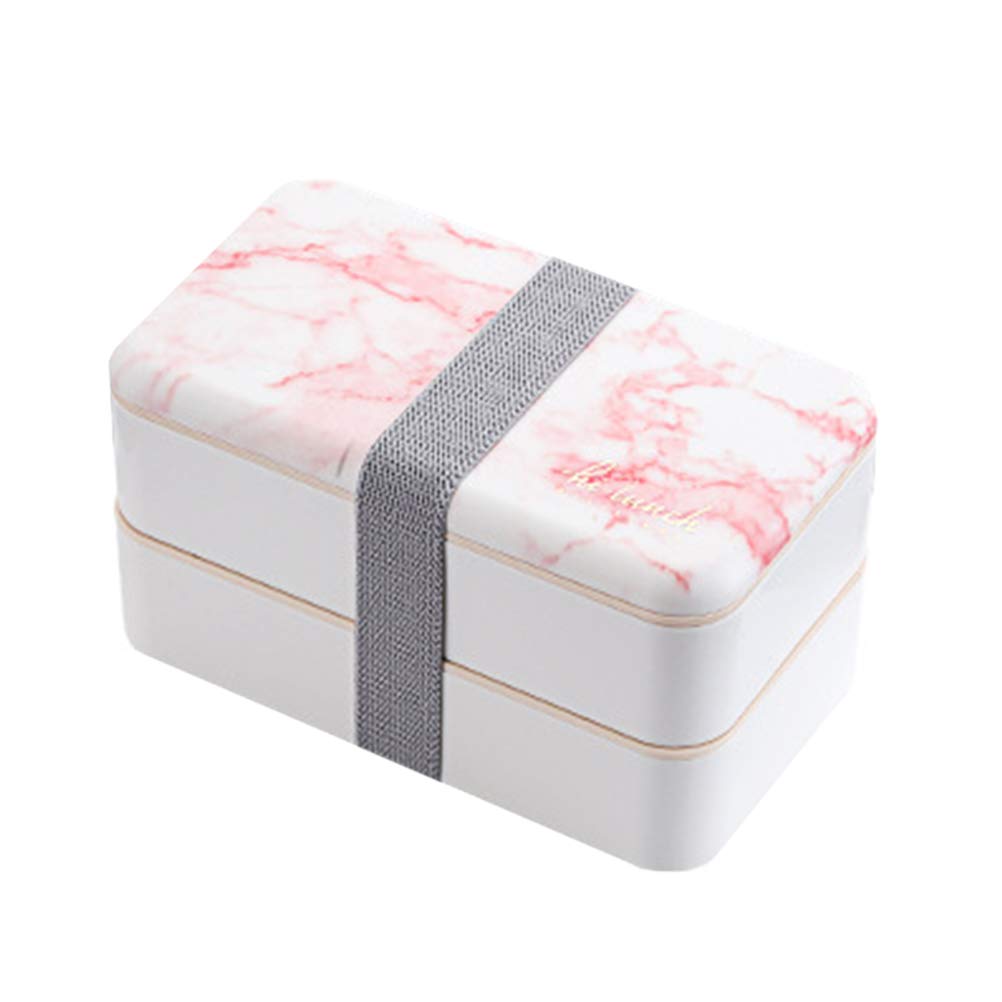 2-Grid Creative Meal Container Set - Microwave Safe Bento Lunch Box for Office, School & Picnics - Reusable & Leak-Proof Food Storage Solution