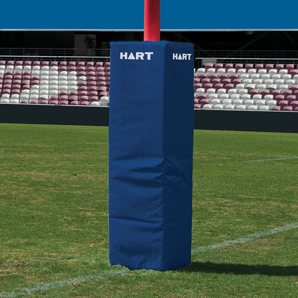 HART Square Rugby Post Pads - 50cm (Set of 4) - High-Density Foam Padding for Rugby Goal Posts - Perfect for Training, Matches & Field Safety