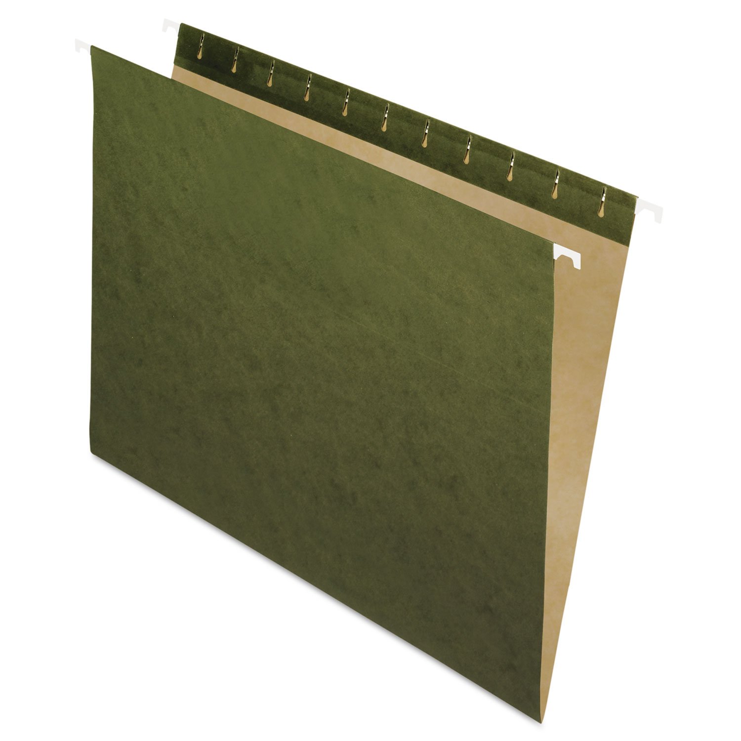 Pendaflex 81600 Standard Green Hanging File Folders - Untabbed Letter Size - 25/Box - Perfect for Office Organization & Document Storage