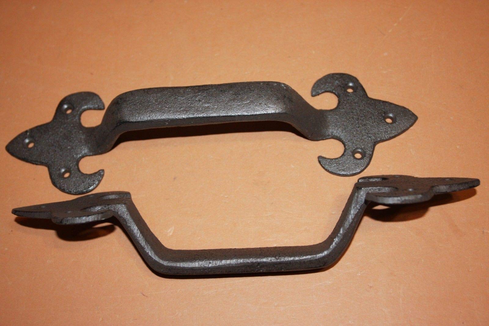 10-Pack Heavy Duty Large Fleur De Lis Cabinet Handles - 11.5