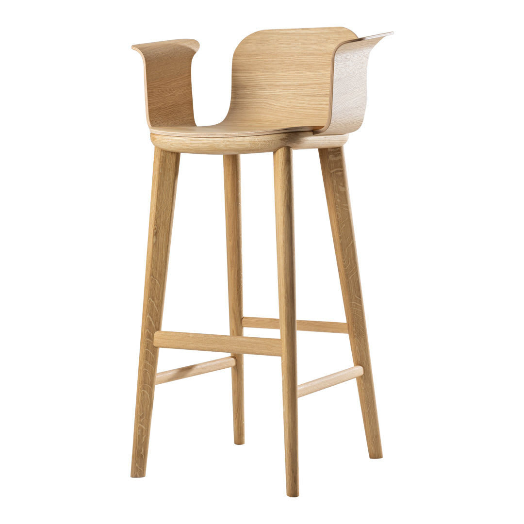 Aeon Comfort Counter Armchair - Ergonomic Bar Stool with Adjustable Height for Kitchen Island, Breakfast Nook & Home Office - Modern PU Leather Seat with Back Support