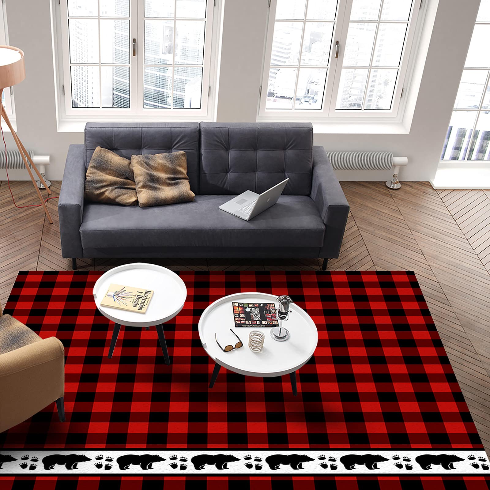 3x5 Outdoor Rug - Non-Shedding Boho Carpet Runner for Bedroom, Living Room, Entryway & Kitchen Decor - Perfect for Patio, Deck and Indoor Flooring (3ft x 5ft)