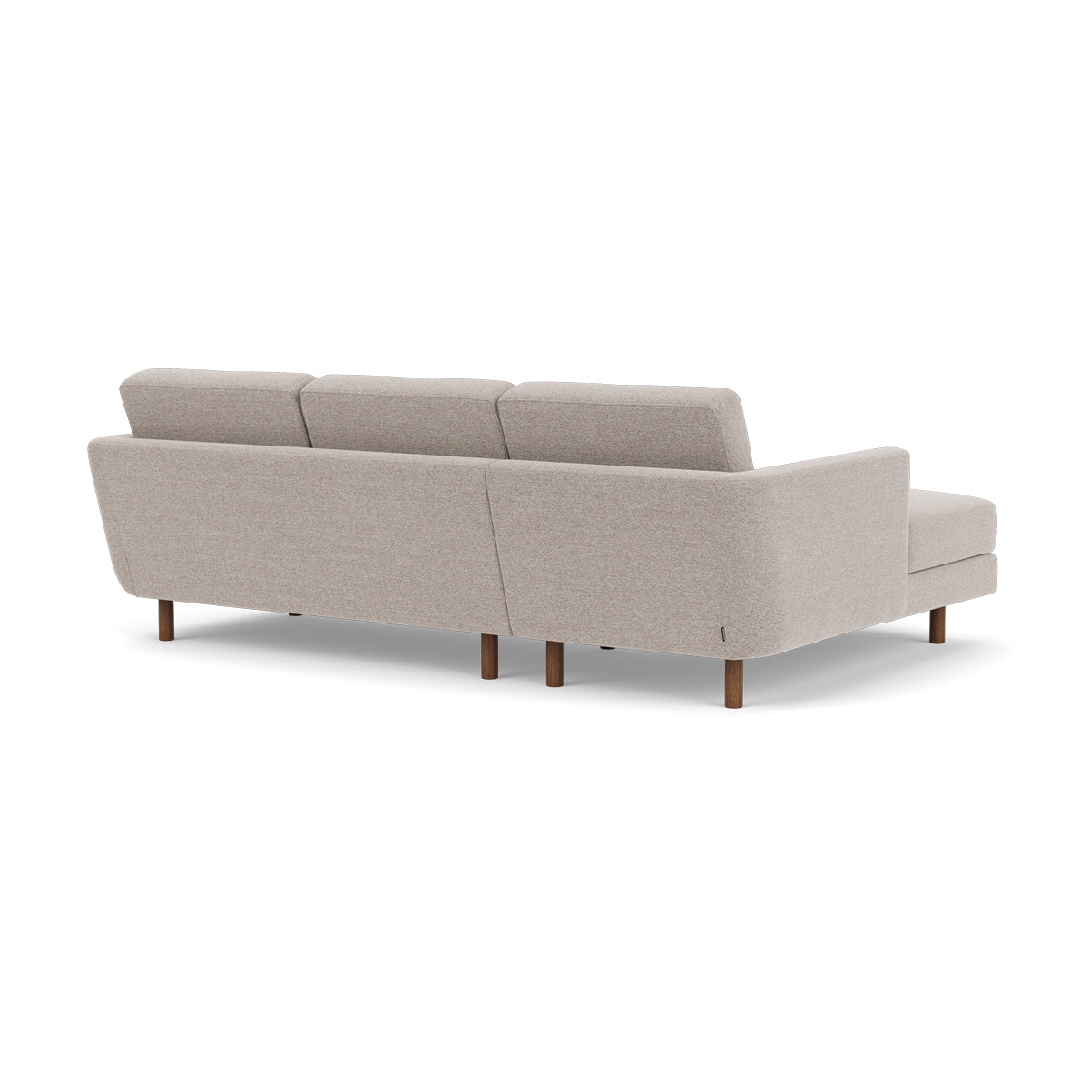 Conrad Fabric Left Chaise Sofa - Modern L-Shaped Sectional Couch with Reversible Chaise Lounge for Living Room, Apartment & Home Theater Comfortable Seating