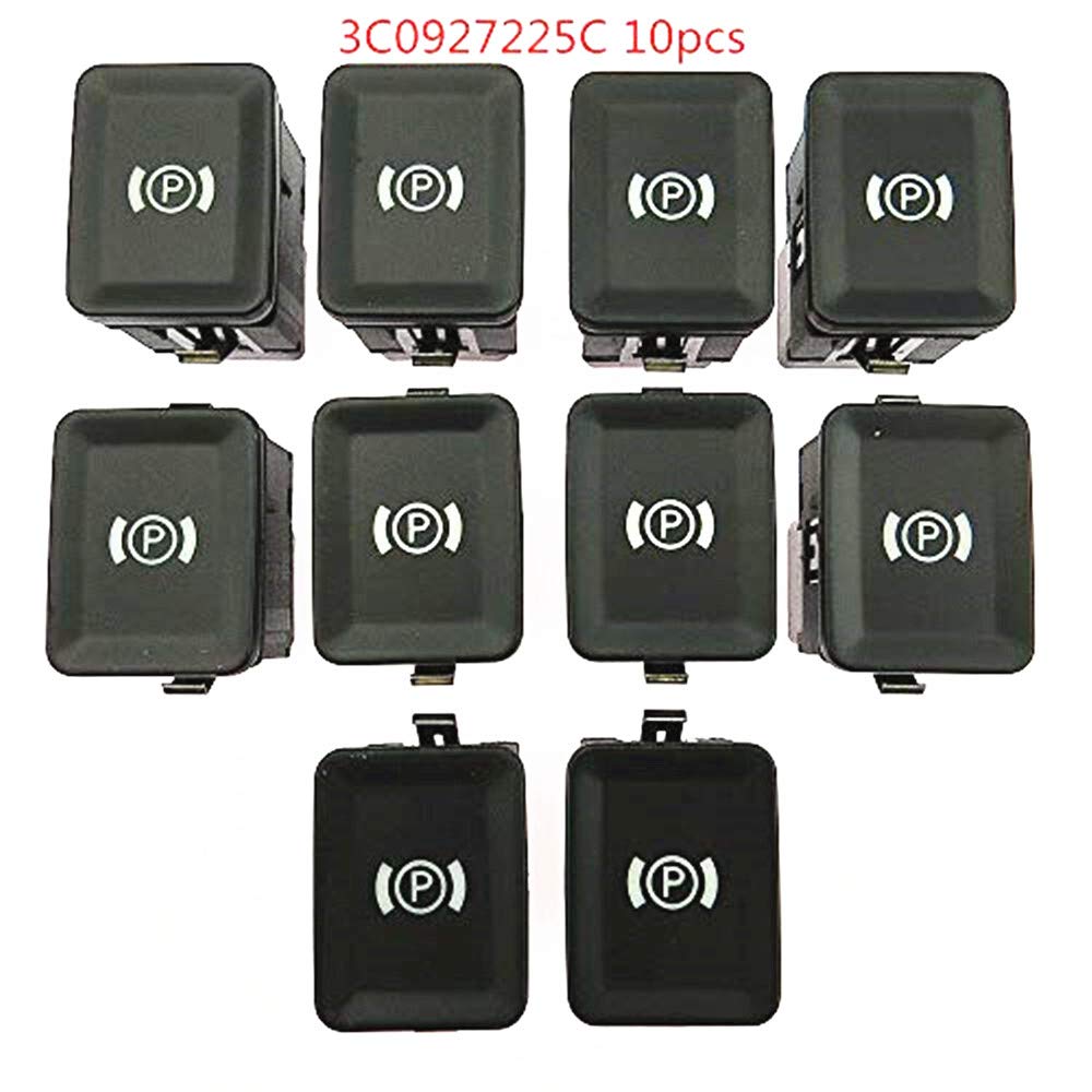 10 Pack EPB Electronic Handbrake Brake Button Parking Switch for VW Passat B6 CC 3C - Easy Replacement Part for Volkswagen Parking Brake System, Perfect for DIY Car Repair and Maintenance