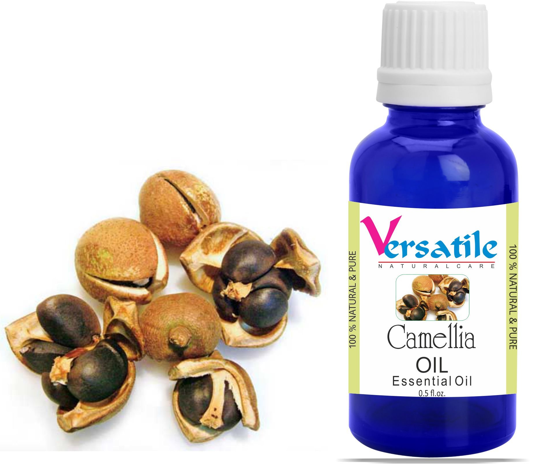 100% Pure Natural Camellia Oil for Aromatherapy - 3ml to 1000ml Sizes | Skin & Hair Care, Massage, Relaxation Therapy