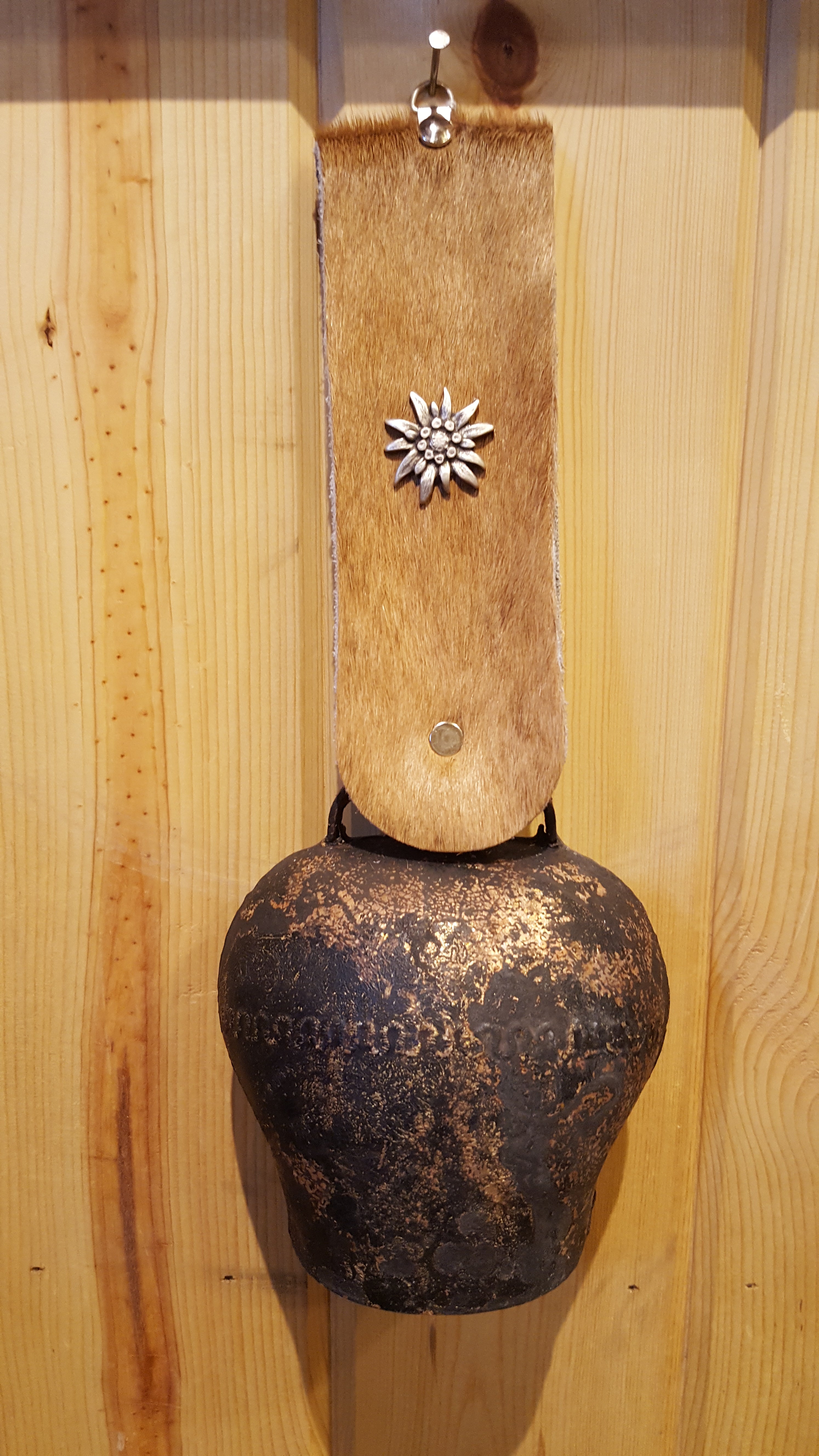 Authentic Swiss Cowbell - Handcrafted Rustic Decor for Farmhouse, Garden & Outdoor Adventures | Perfect for Hiking, Camping & Animal Herding