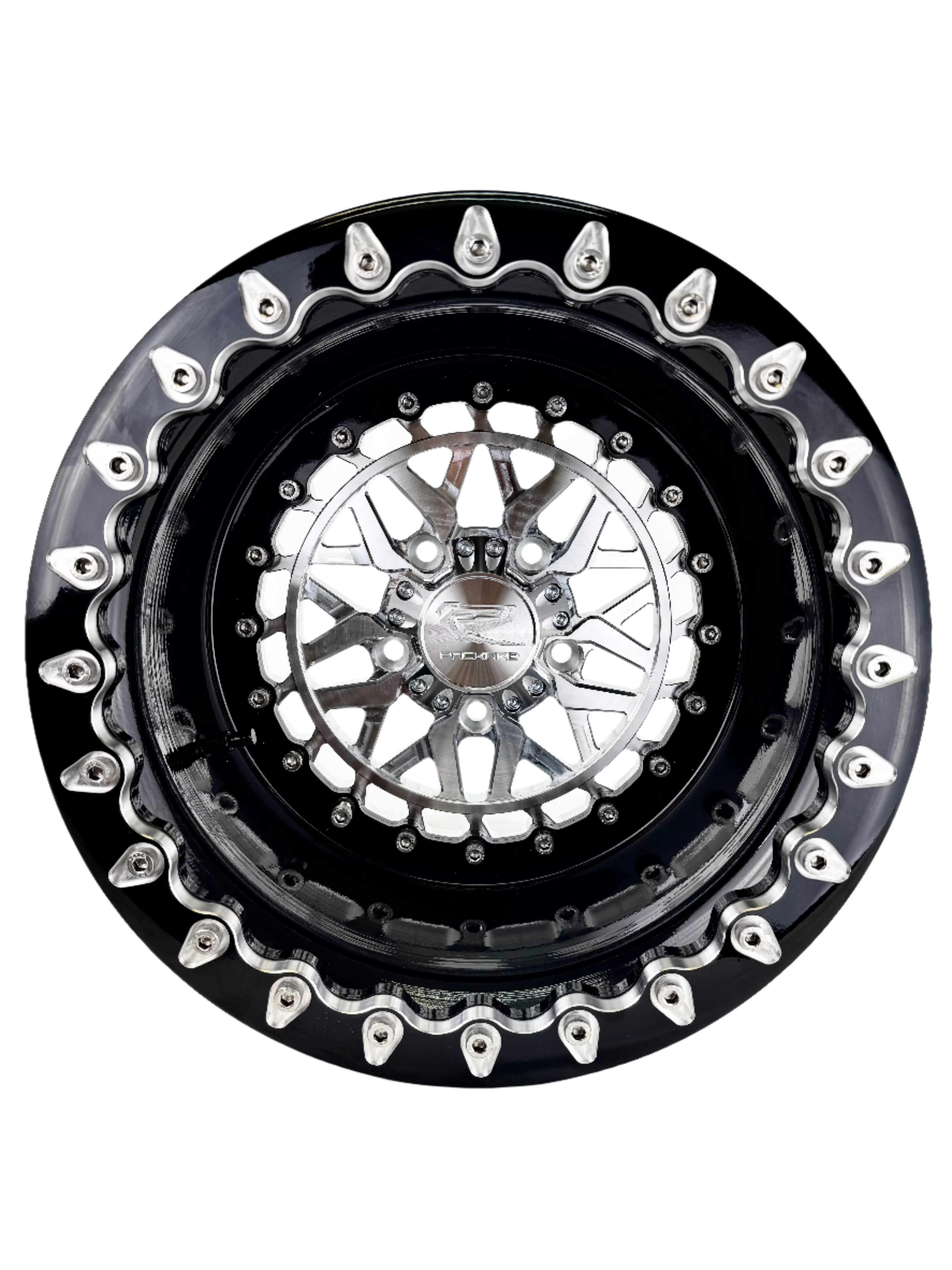 Ultra Light Apollo Beadlock Silver Wheel for RZR PRO R 5x4.5 Bolt Pattern - Off-Road & Trail Riding Accessories