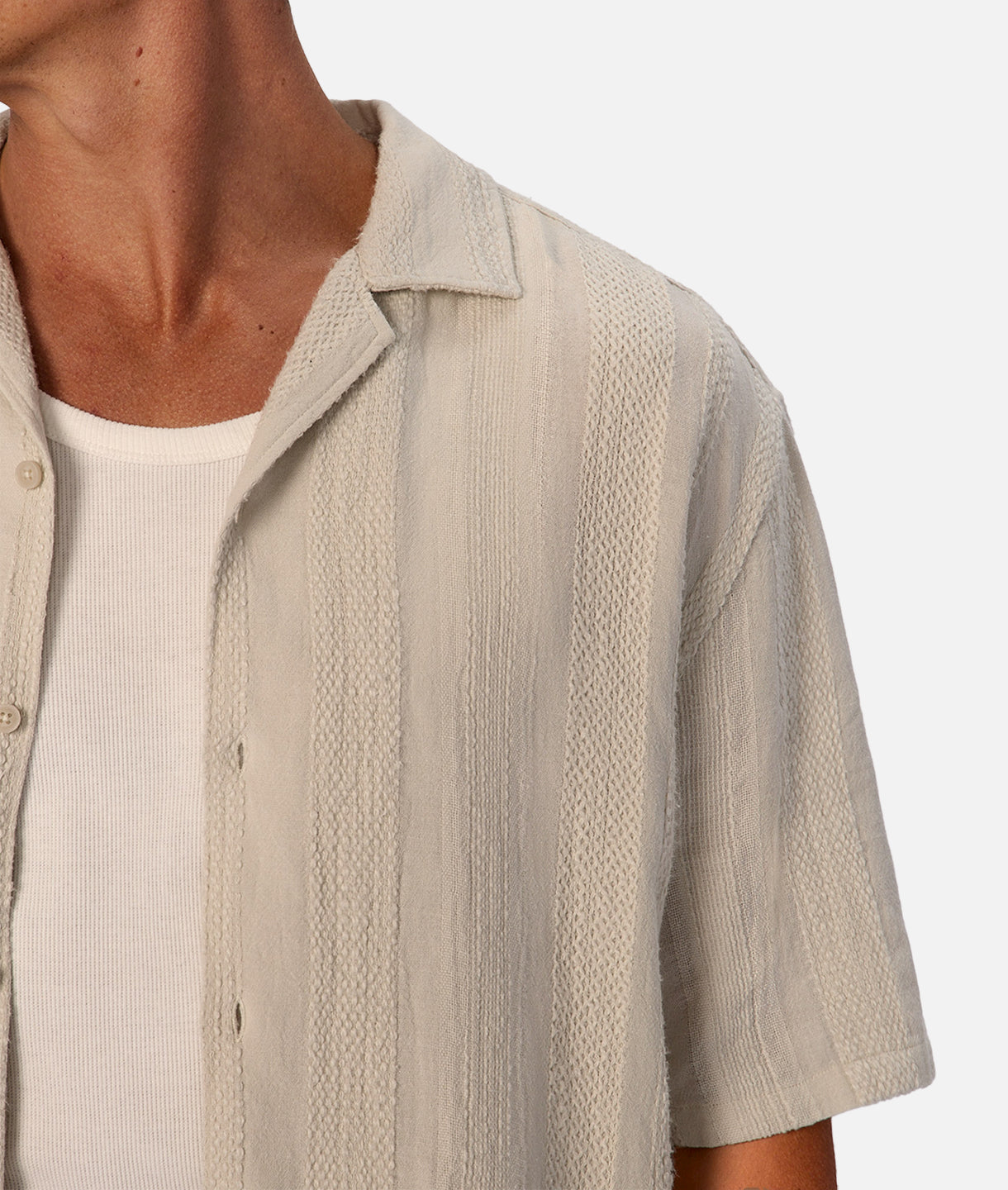 Premium Men's Short Sleeve Canvas Shirt - Classic Casual Button Down for Summer & Outdoor Activities | Breathable & Comfortable for Travel, Hiking, and Daily Wear