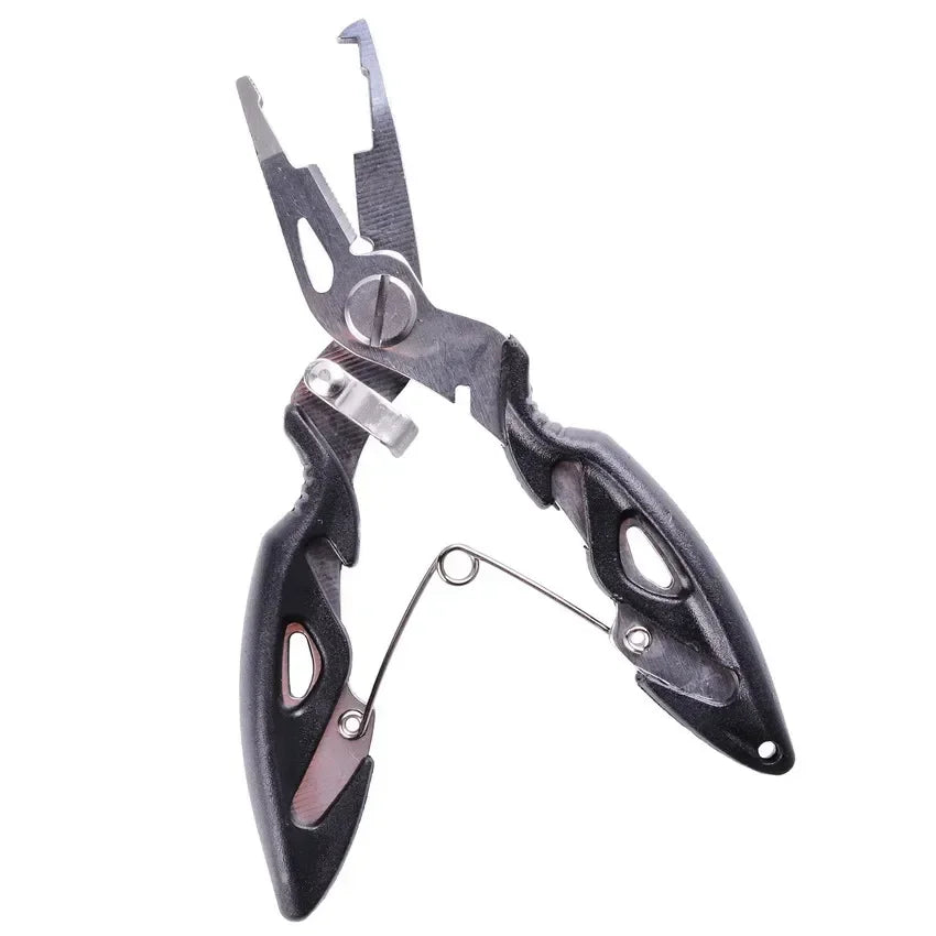 Premium Multifunction Fishing Pliers with Scissors & Braid Cutter - Stainless Steel Fishing Tool for Saltwater & Freshwater Anglers - Perfect for Cutting Lines, Removing Hooks & Tackle Maintenance