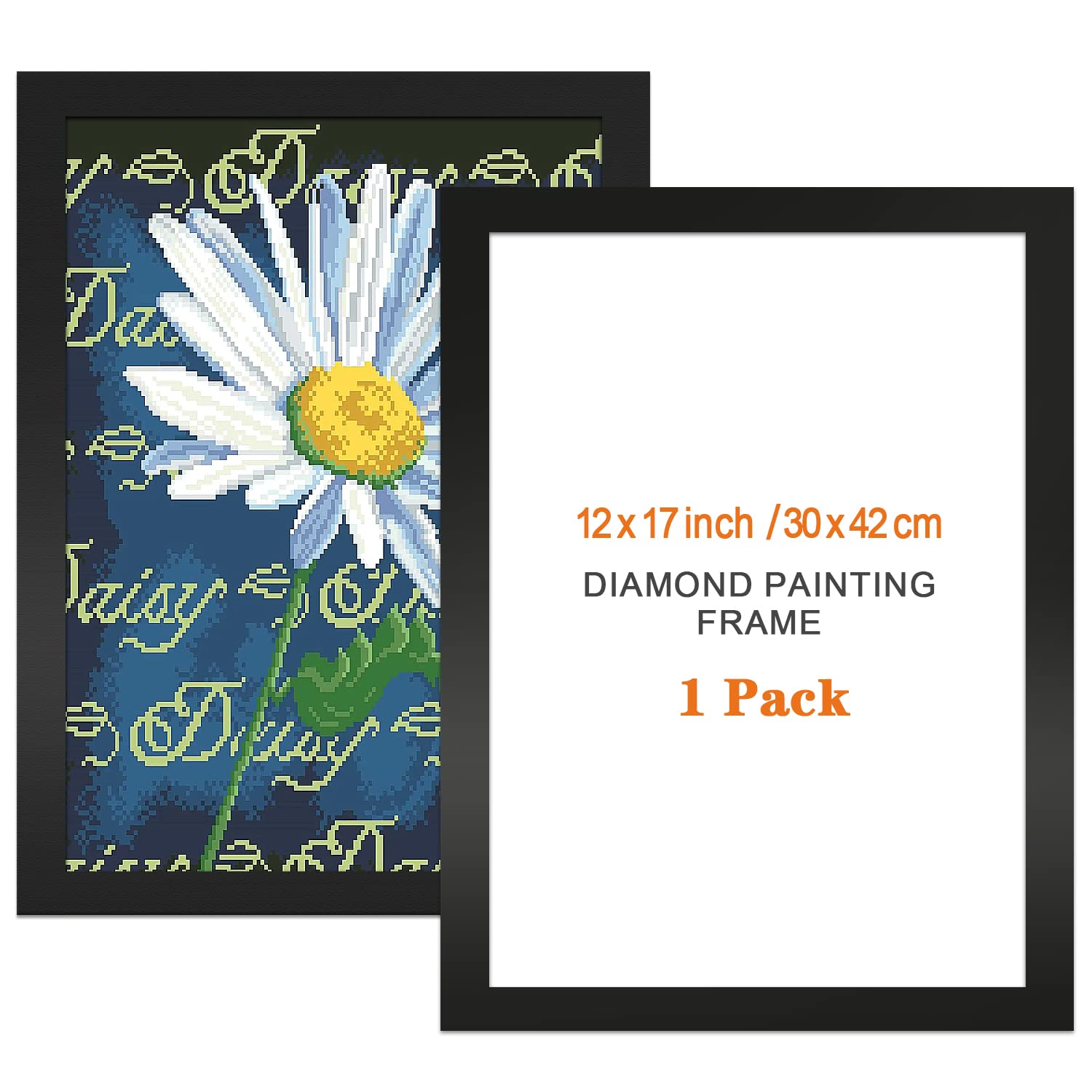 5D Diamond Painting Frame 12x17 Inch (30x42cm) - Magnetic Display Frame for Diamond Art with Wall Hanging Kit | Perfect for Home Decor, DIY Craft Projects & Gift Giving
