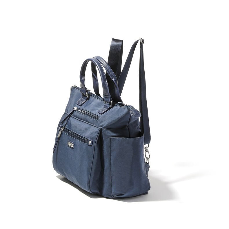 Baggallini 3-in-1 Convertible Backpack with RFID Protection & Phone Wristlet - Stylish Travel Bag for Women, Perfect for Commuting, Shopping & Airplane Carry-On