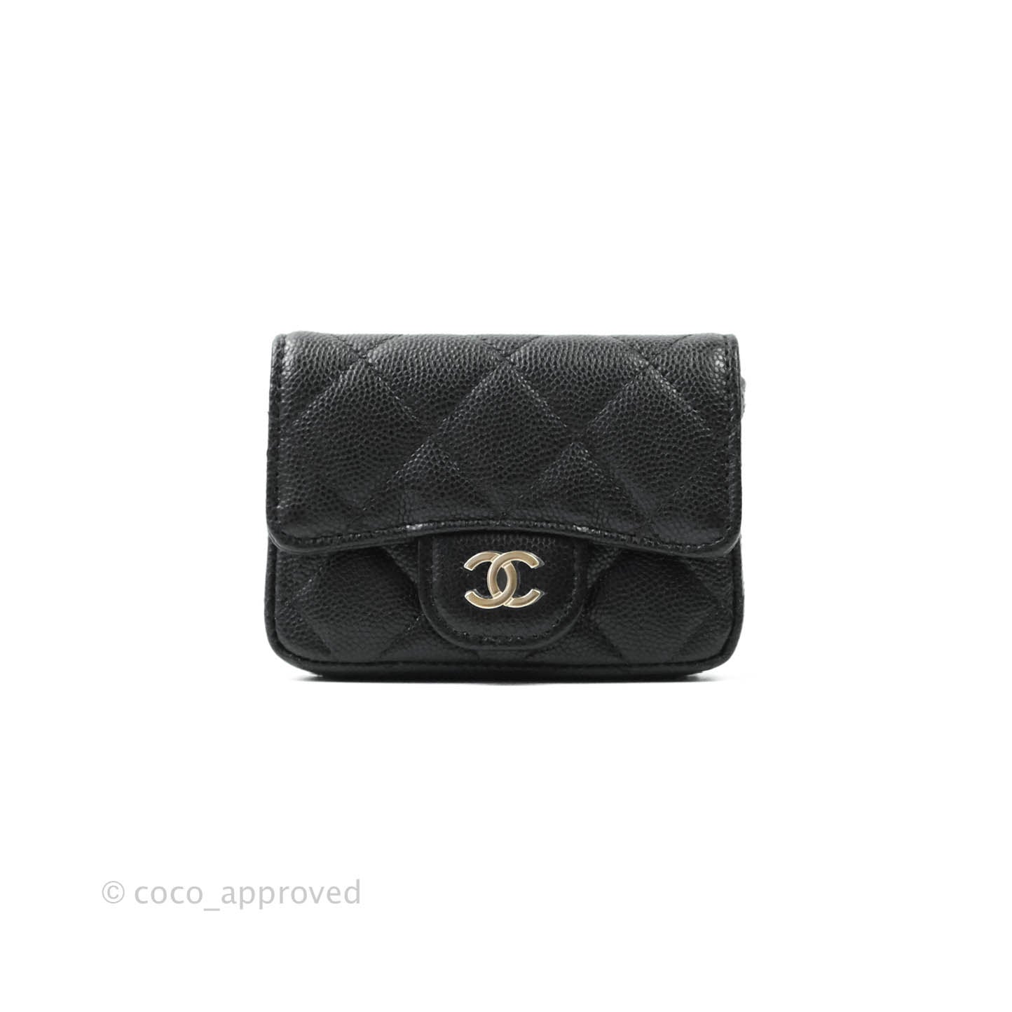Chanel Classic Flap Belt Bag in Black Caviar Leather with Gold Hardware - Luxury Crossbody Bag for Women, Perfect for Everyday Wear & Special Occasions
