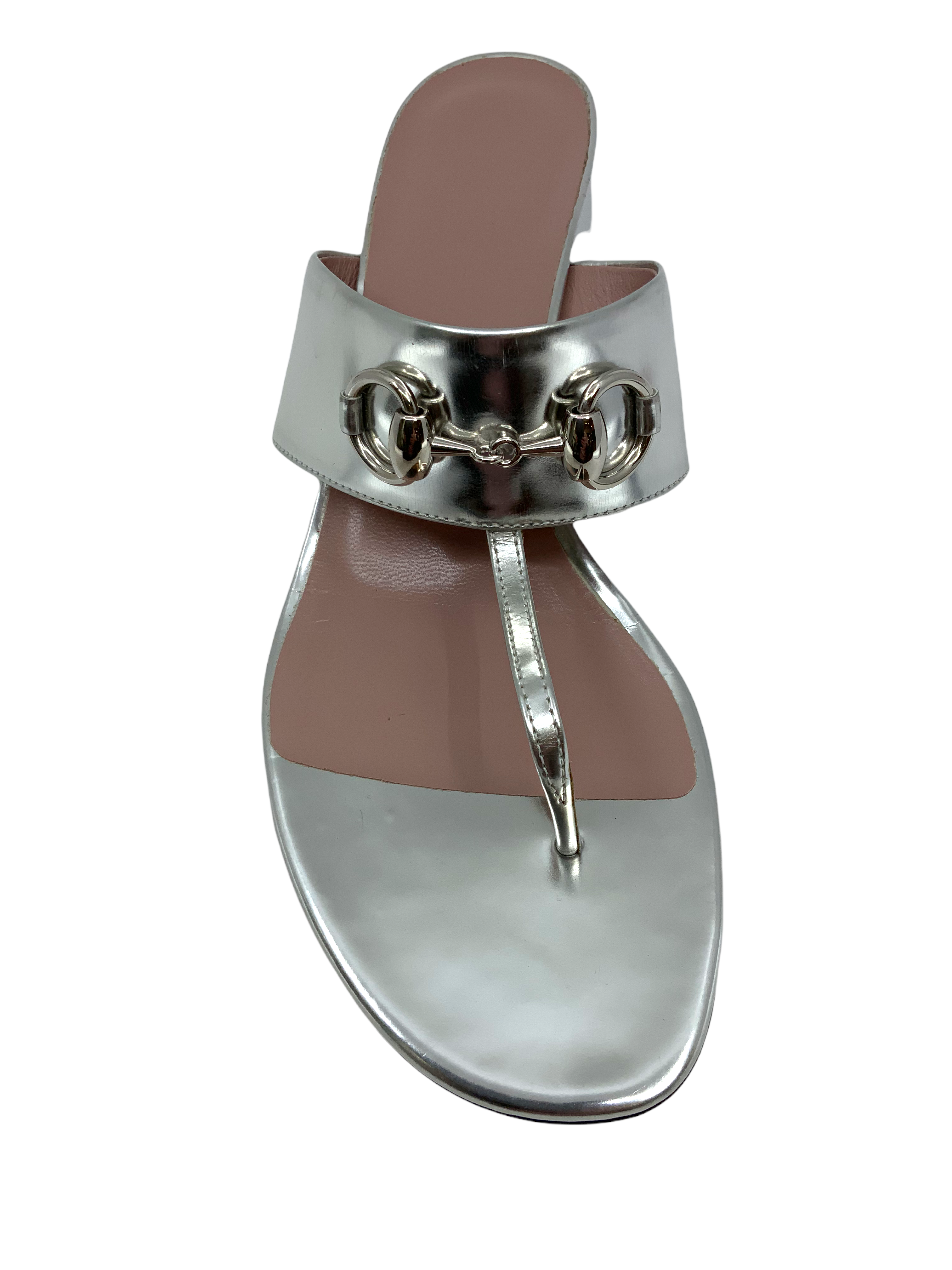 Gucci Patent Leather Horsebit Thong Sandals for Women - Size 9 US | Luxury Designer Flip Flops for Summer, Beach & Vacation | Comfortable High-End Fashion Footwear