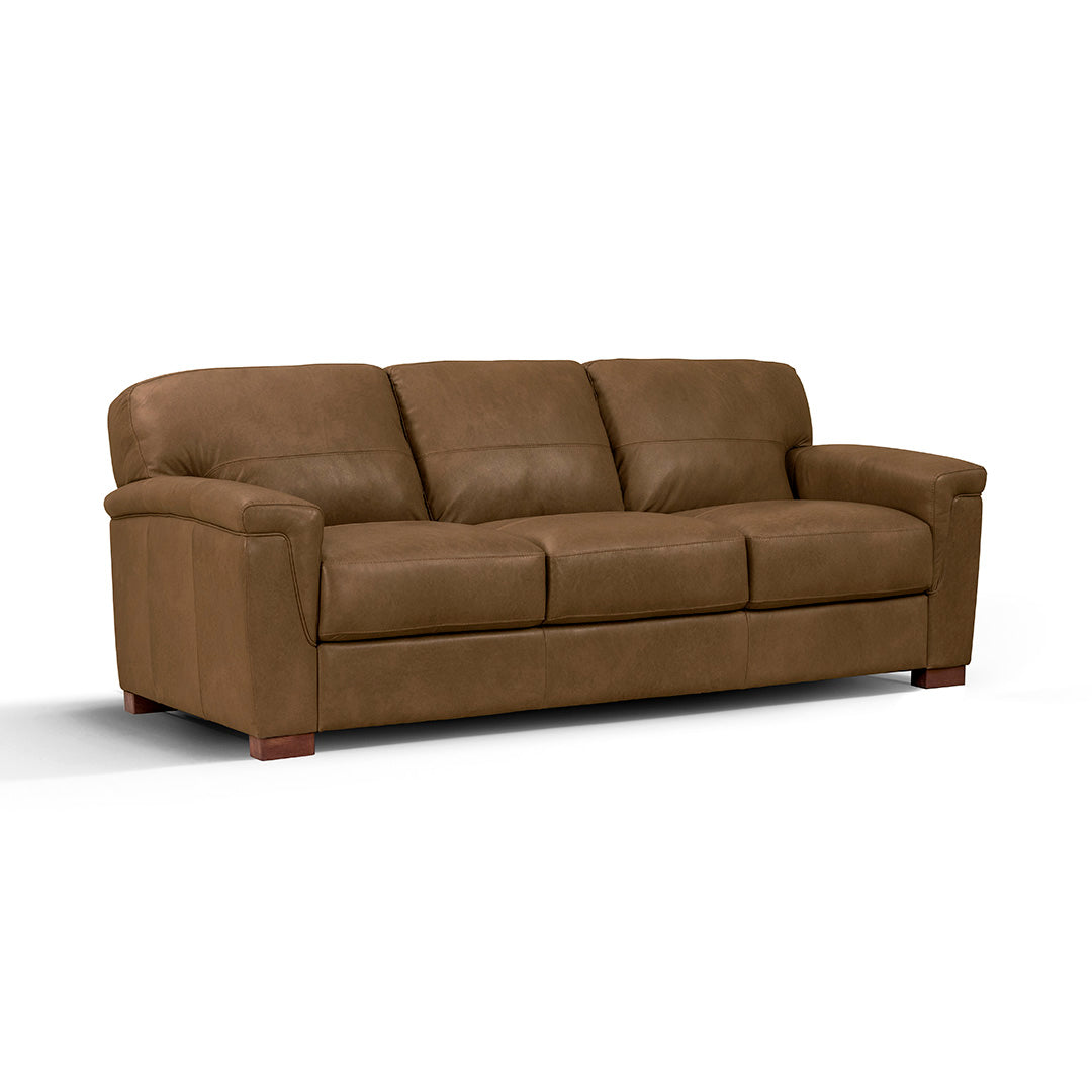 Olympia Genuine Leather Sofa - Modern Luxury Living Room Furniture for Home & Office | Perfect for Relaxing, Entertaining & Stylish Decor