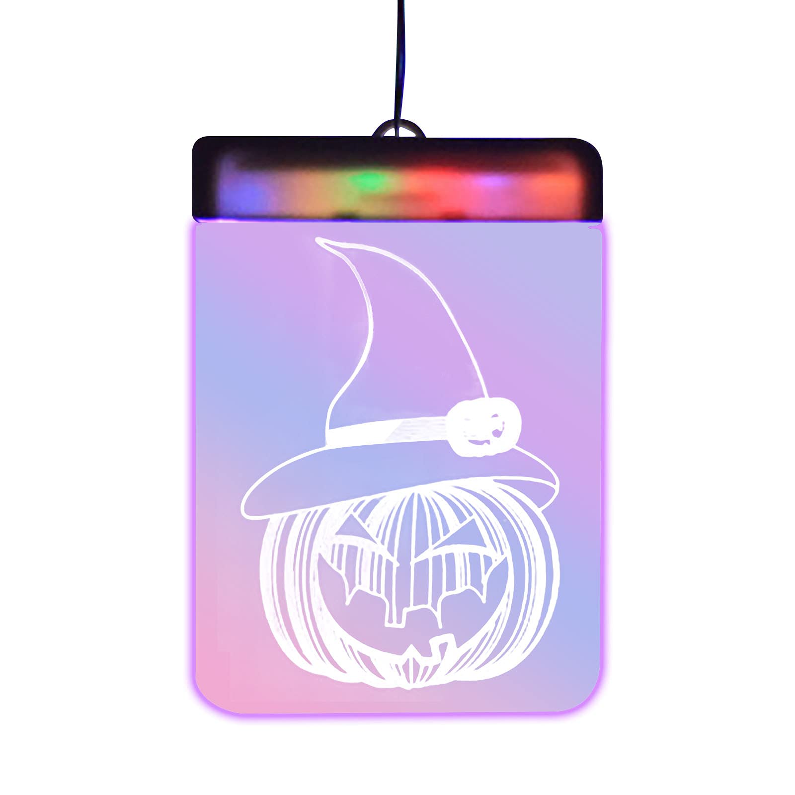 Halloween LED Pumpkin Sucker with Battery Box - Window Hanging Lamp & Penguin Car Accessories for Party Decor, Home, and Vehicle