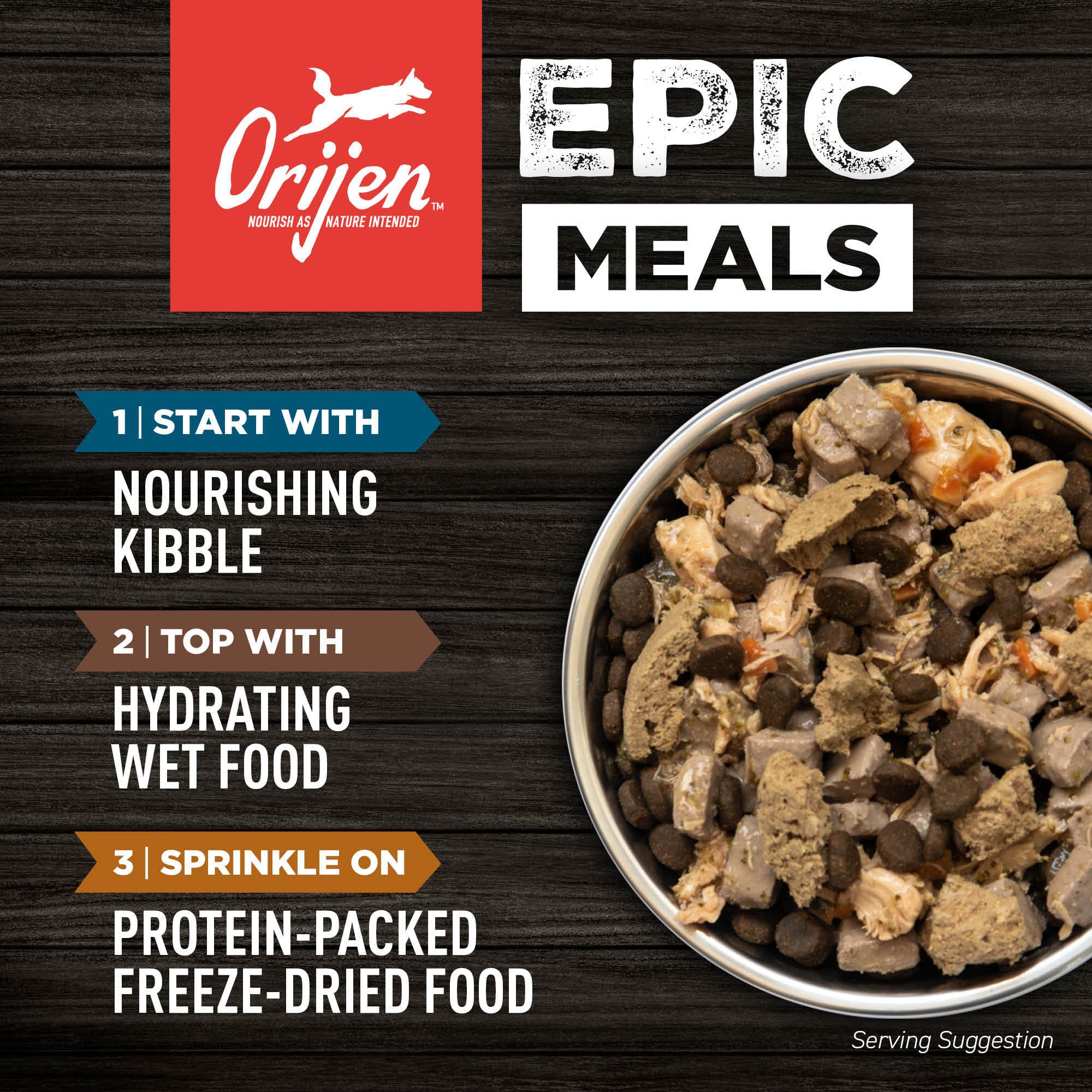 ORIJEN Original Grain-Free Dry Dog Food for All Life Stages - High Protein, Fresh & Raw Ingredients - 23.5 lb Bag - Perfect for Adult Dogs & Puppies Nutrition