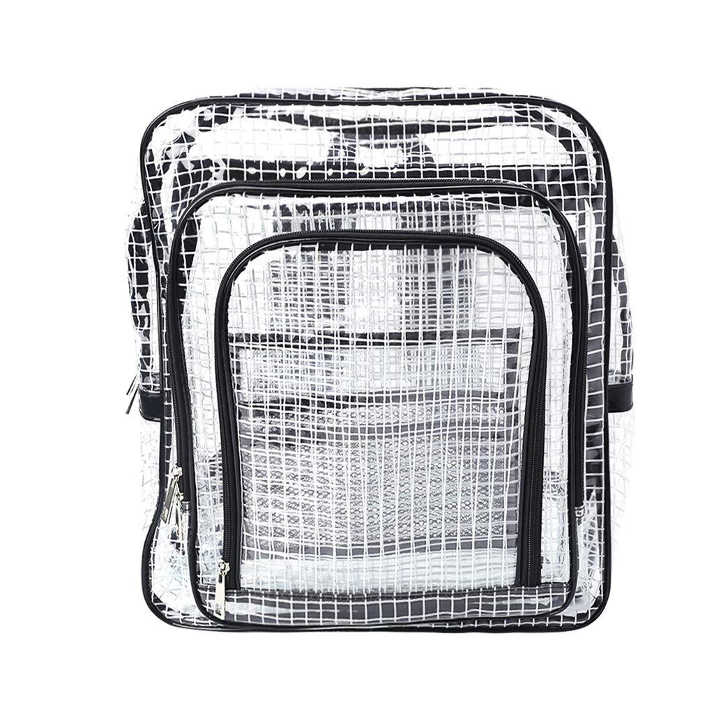 BEERBINGER 15.75 Inch Clear PVC Anti-Static Backpack - Waterproof Travel Shoulder Bag for Laptop, Tools & Electronics | Perfect for Engineers, Students & Airport Security