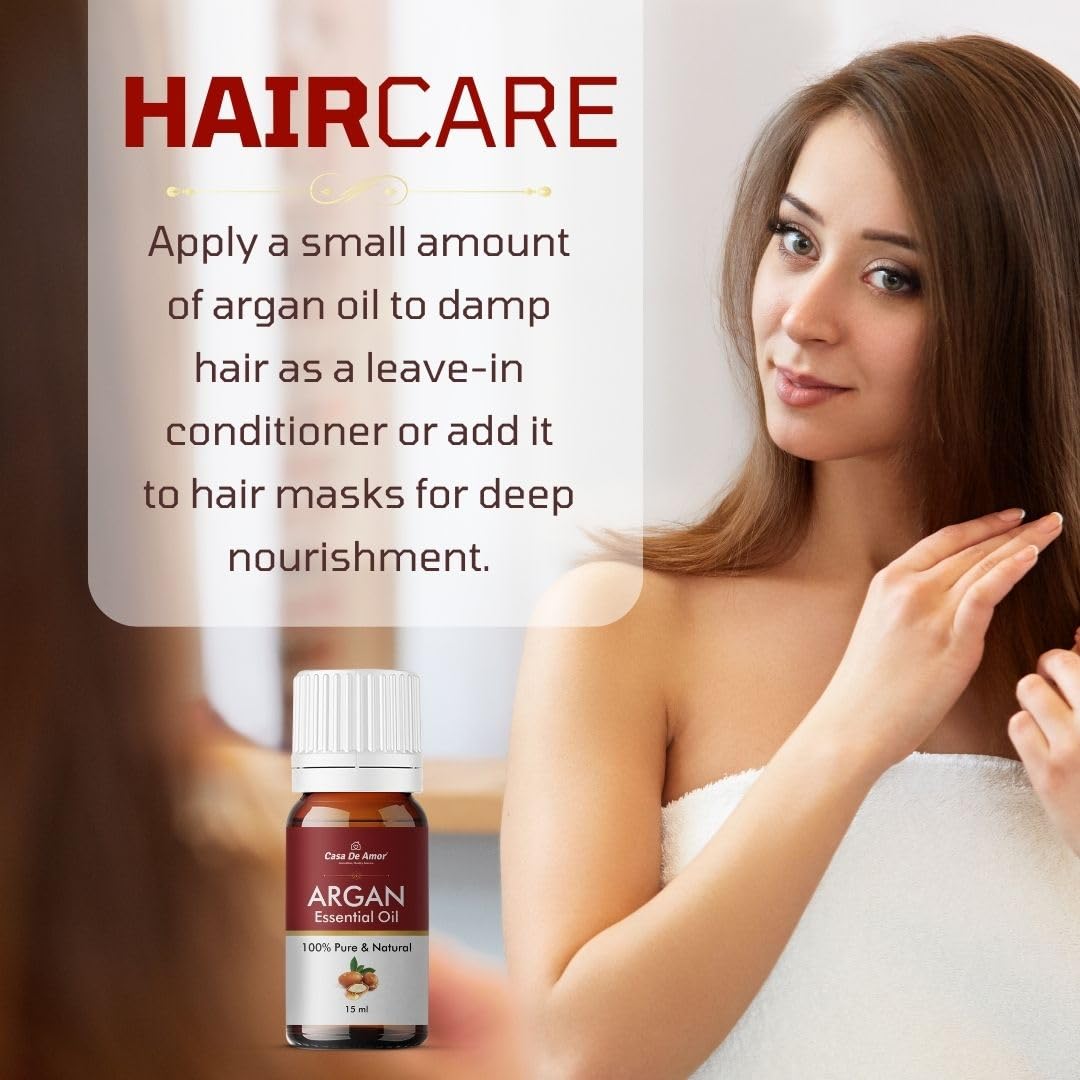 Pure Organic Argan Oil for Hair Growth, Skin Moisturizer & Stretch Mark Care - 100% Natural Treatment for Hair, Face, Nails & Lips - 15ml Bottle for Men & Women - Perfect for Daily Beauty Routine & Anti-Aging Skincare