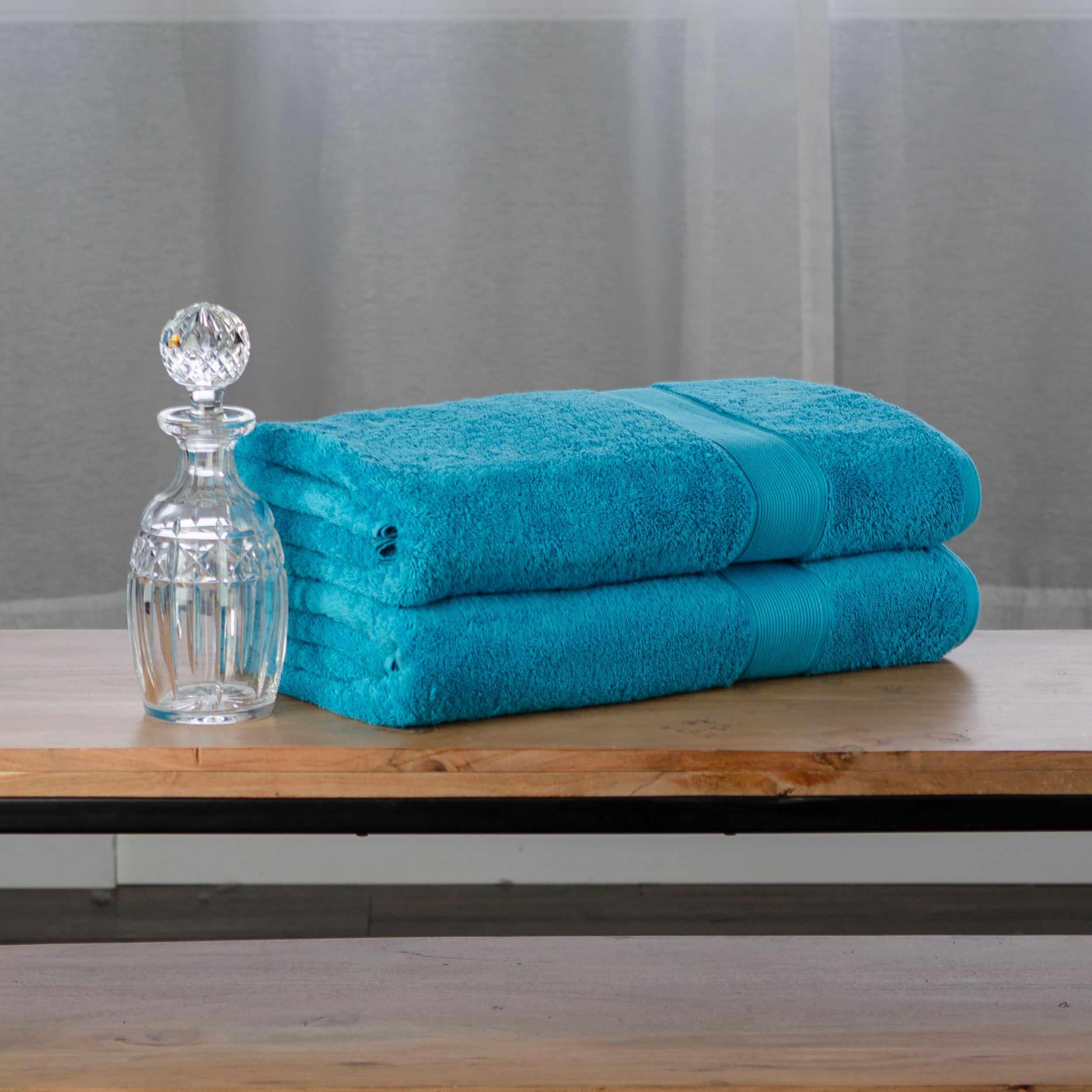 Premium Organic Cotton 650 GSM 2-Piece Bath Sheet Set - Ultra Soft & Absorbent Luxury Towels for Spa, Hotel & Home Bathroom