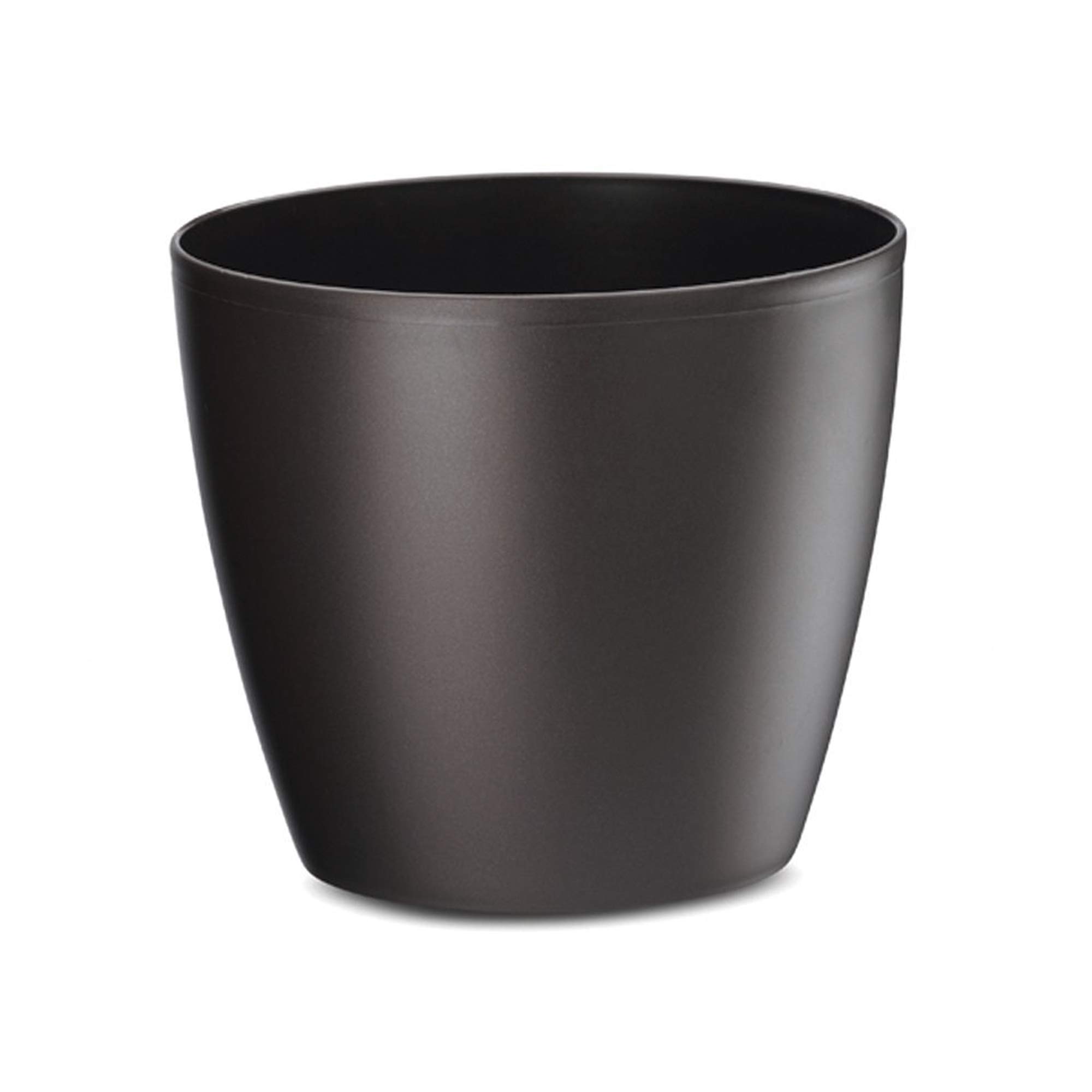 Eva Decorative Planter - 18 Inch Modern Flower Pot for Plants, Flowers, Herbs & Succulents | Crescent Too Fudge Color | Indoor & Outdoor Home Garden Decor