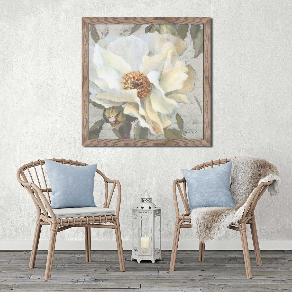 Blooming Peony Letter II by Lanie Loreth - Premium Acrylic Wall Art Print - Elegant Floral Home Decor for Living Room, Bedroom & Office