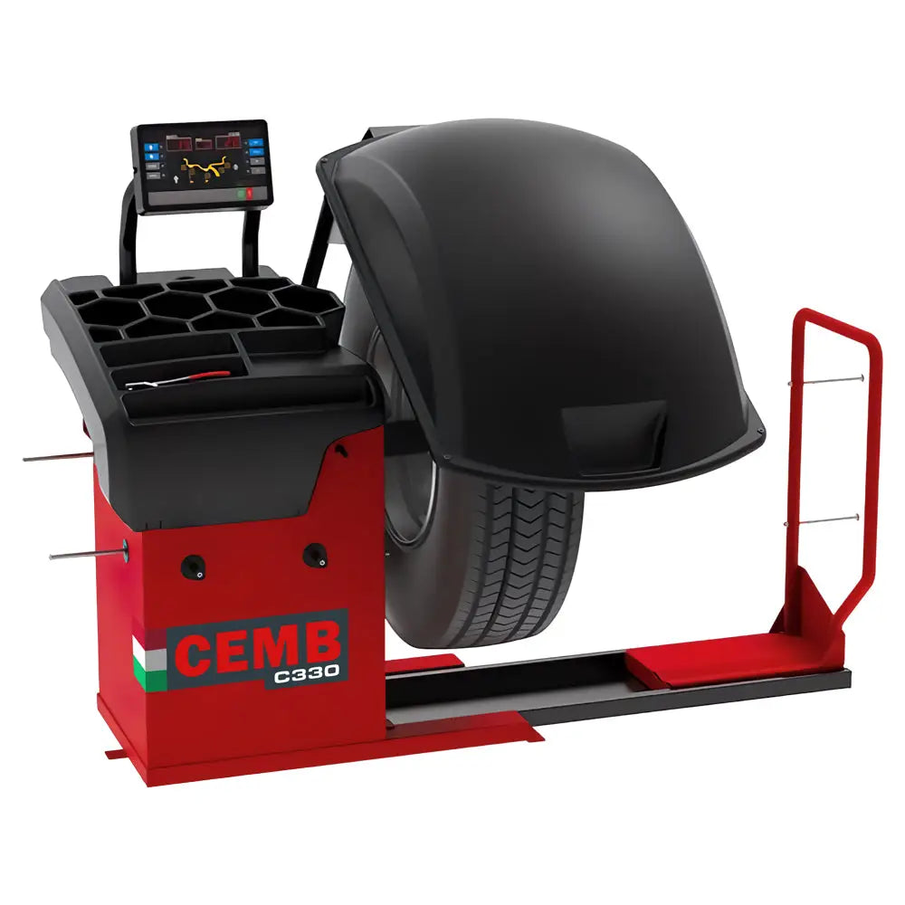 CEMB C330 Heavy Duty Digital Truck Wheel Balancer - Professional Wheel Balancing Machine for Trucks, SUVs & Commercial Vehicles | Perfect for Auto Repair Shops & Tire Service Centers