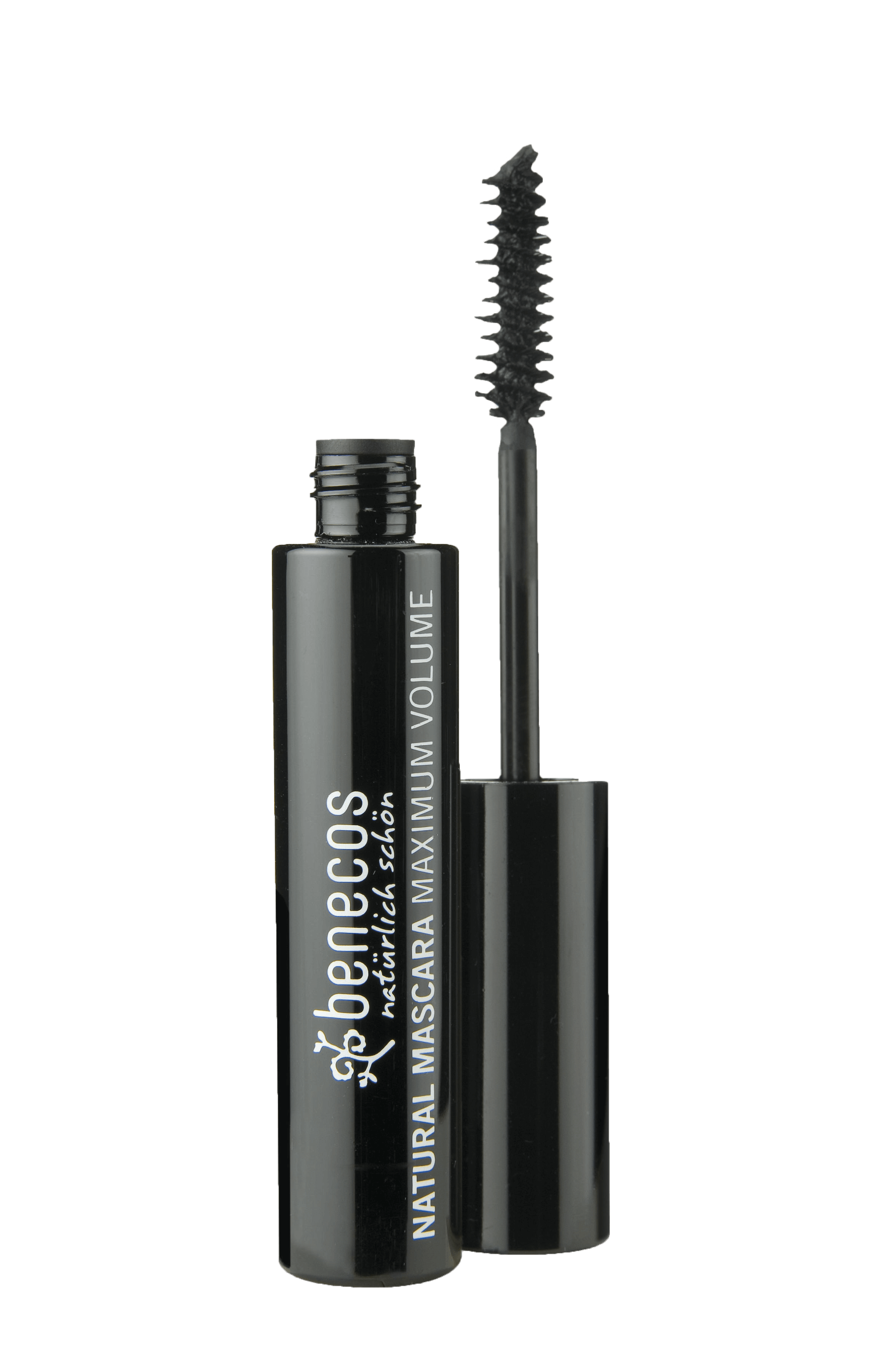 Benecos Natural Maximum Volume Mascara - Deep Black | Vegan, Cruelty-Free & Hypoallergenic for Sensitive Eyes | Perfect for Everyday Wear & Special Occasions
