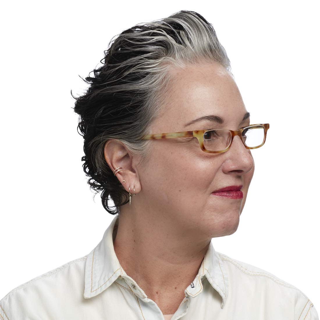 eyebobs What Inheritance? Premium Reading Glasses for Men & Women - Half-Rim Frames for Average Faces - Perfect for Office, Reading & Daily Use
