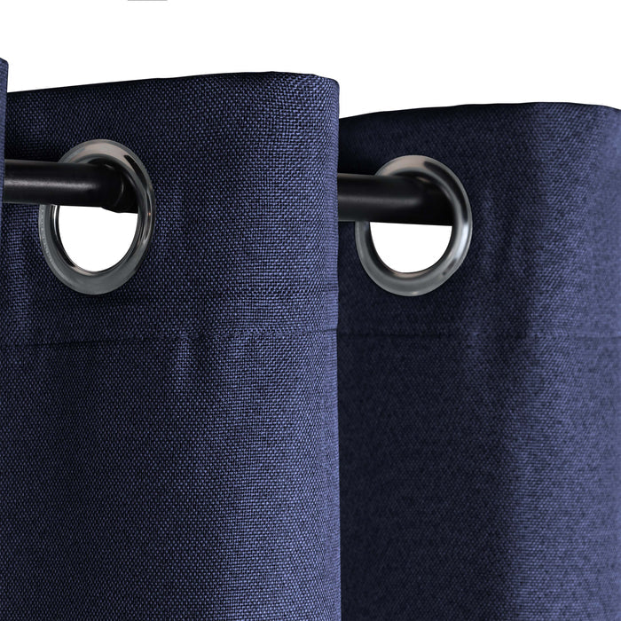 Linen Blackout Curtains for Bedroom - Washable Thermal Insulated Room Darkening Window Drapes Panel Set - Perfect for Nursery, Home Theater & Light Sleepers