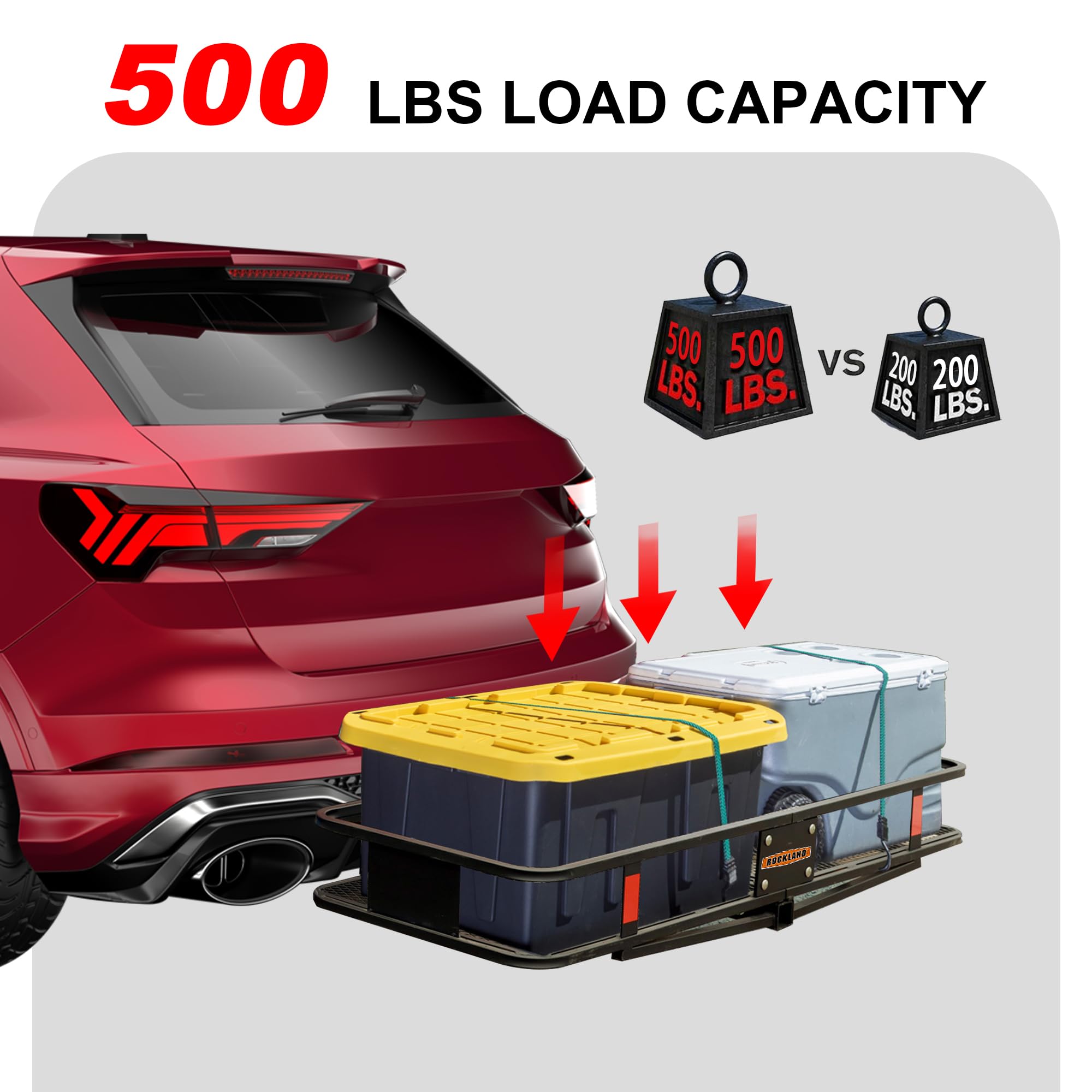 Rockland 500 LBS Heavy Duty Foldable Cargo Carrier - 60