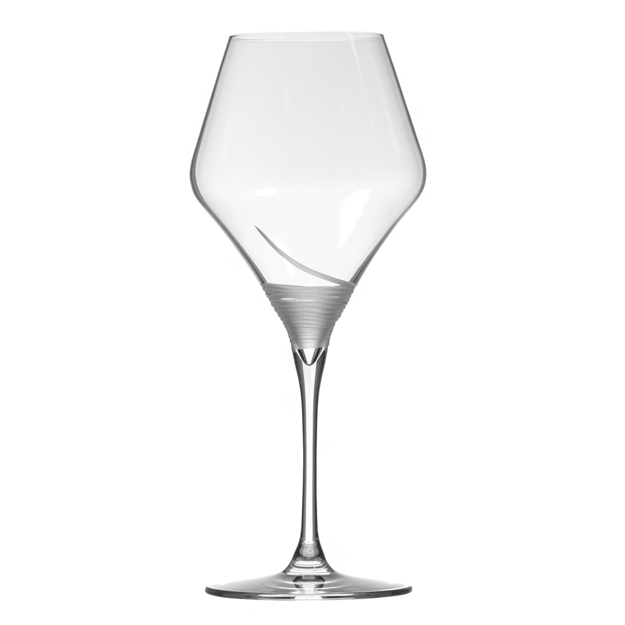 Rolf Glass Mid-Century Modern 17oz Winetini Set of 4 - Large Lead-Free Wine Glasses - USA Designed & Engraved - Perfect for Dinner Parties & Wine Tasting Events