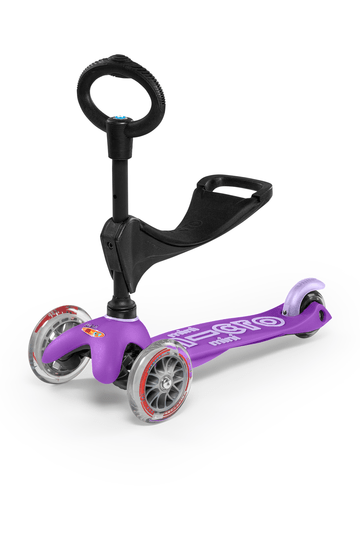Micro Kickboard Mini 3-in-1 Deluxe Scooter for Kids - Adjustable Height, Lightweight & Foldable - Perfect for Toddlers Learning to Ride, Outdoor Play & Commuting to School