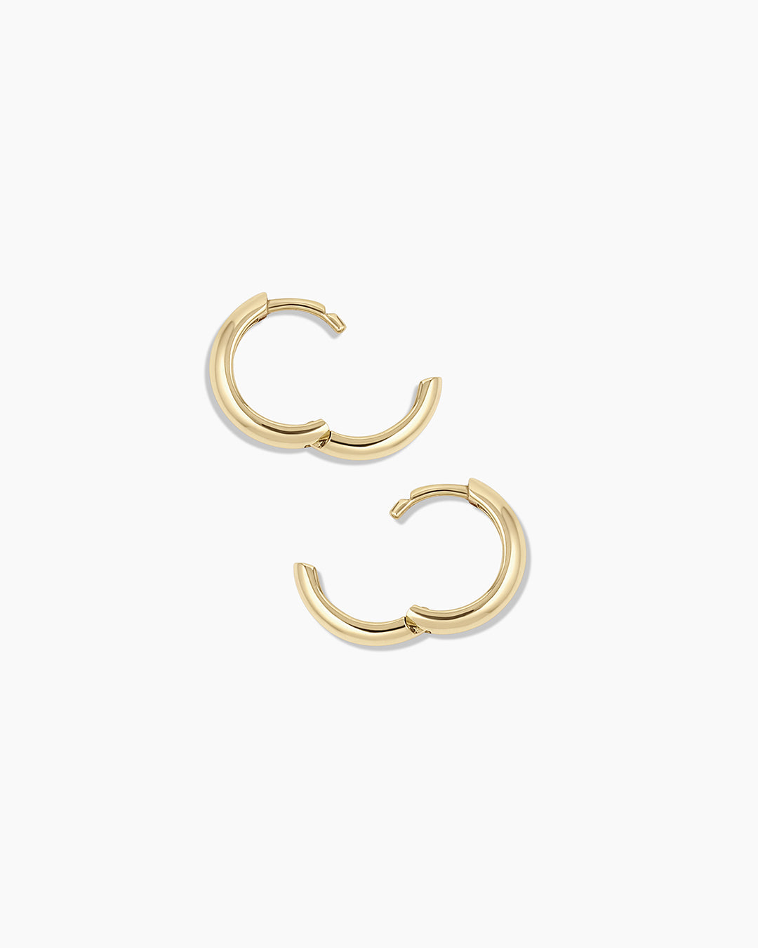 14K Gold Huggie Hoop Earrings for Women - Minimalist Helium Hoops for Everyday Wear & Gifting