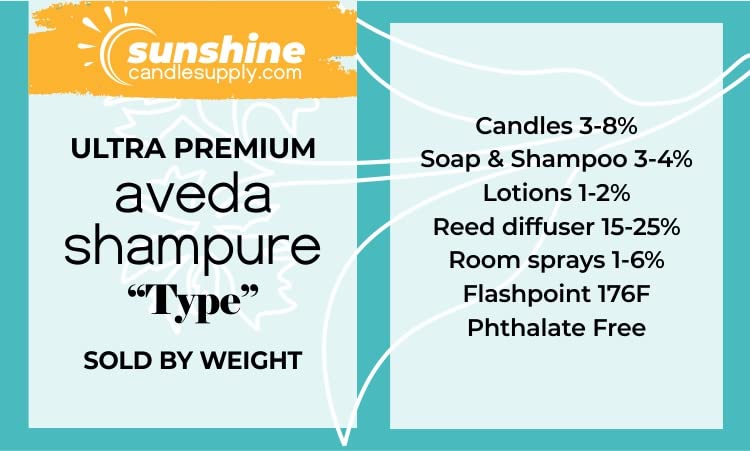 Aveda Shampure Type Essence Oil - 0.5 oz Bottle for Hair, Skin & Aromatherapy | Use in Candles, Soap, Body Products, Diffusers & Oil Burners | Pure Essential Oil Blend for Relaxation & Wellness