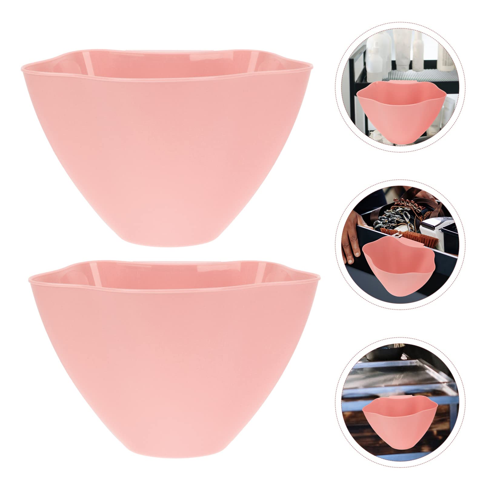HEALLILY 2-Pack Hanging Trash Can Salon Cart - Wall Mounted Under Sink Garbage Bin for Kitchen, Bathroom, Bedroom - Space-Saving Wastebasket for Salon, RV, Office & Small Spaces