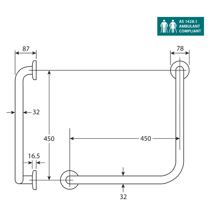 Fienza CARE3B Wall-Mounted Toilet Kit with S-Trap (160mm/220mm) - Ideal for Modern Bathrooms & Small Spaces