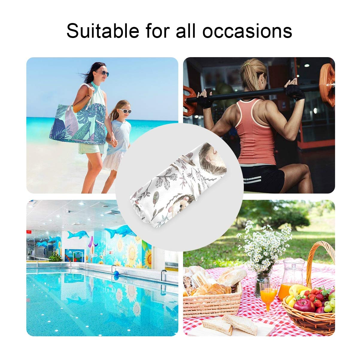 Blueangle Waterproof Wet Dry Bag 2 Pack - Reusable Swim Diaper Bag for Beach, Pool & Travel - Leakproof Storage for Wet Clothes, Swimsuits & Toiletries - Great for Baby Care, Gym & Outdoor Activities