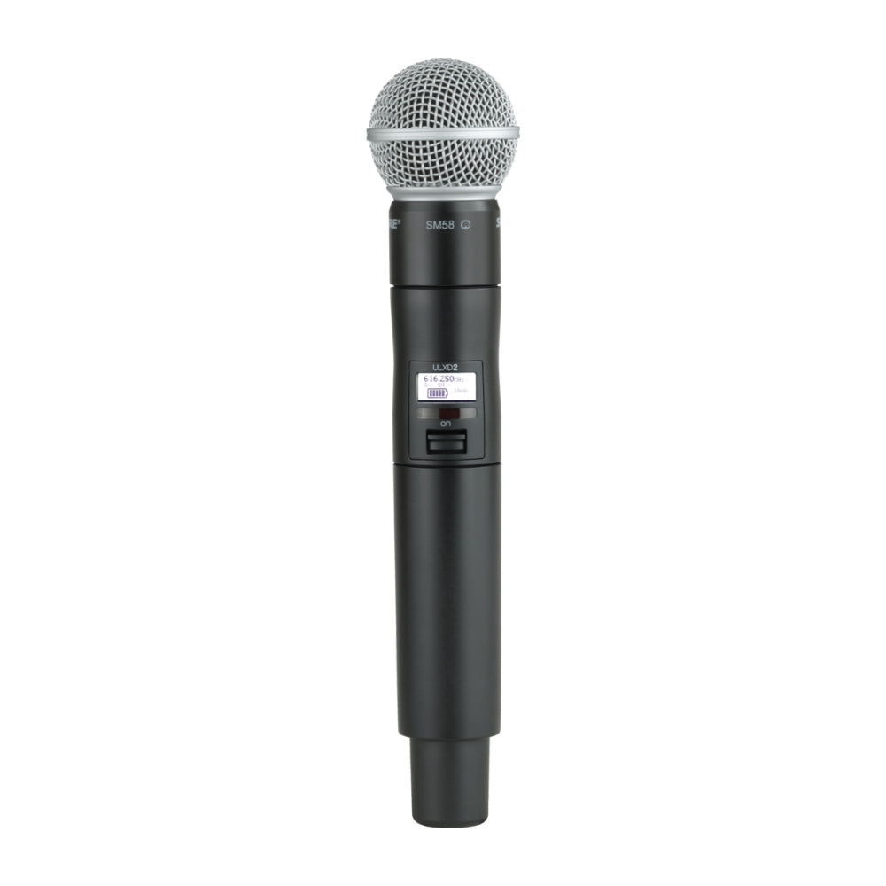 Shure ULXD2/SM58 Professional Wireless Handheld Microphone Transmitter - Ideal for Live Performances, Concerts, and Studio Recording