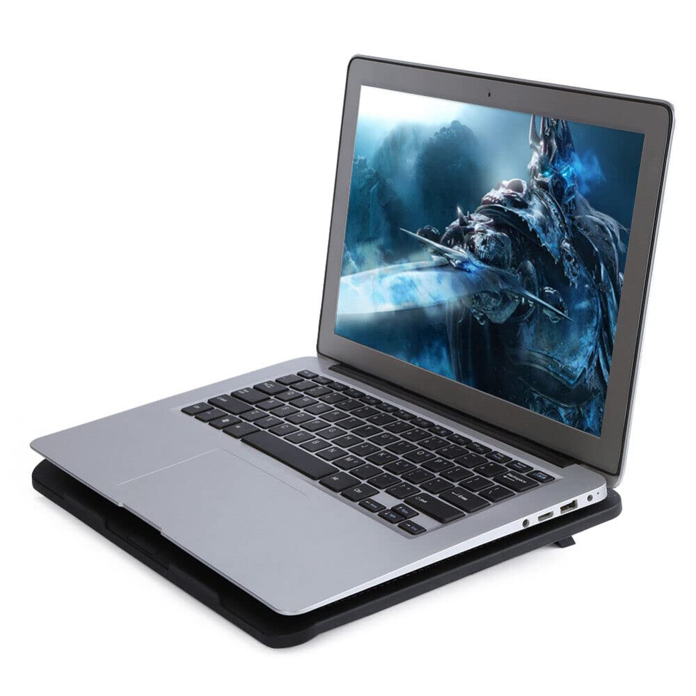 SANNOXY USB Laptop Cooling Pad with Large Quiet Fan - Portable Notebook Cooler for Gaming & Office Use - Prevents Overheating for MacBook, Dell, HP & More