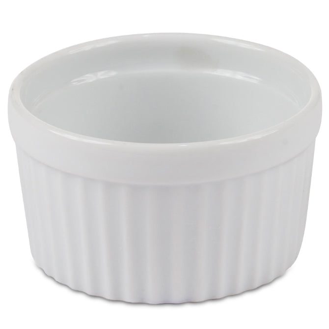 Premium Porcelain Ramekins Set - 6-Piece Small Baking Dishes for Crème Brûlée, Soufflés & Desserts - Elegant White Ceramic Ramekins for Oven, Microwave & Dishwasher Safe - Perfect for Home Baking, Restaurants & Gift Giving
