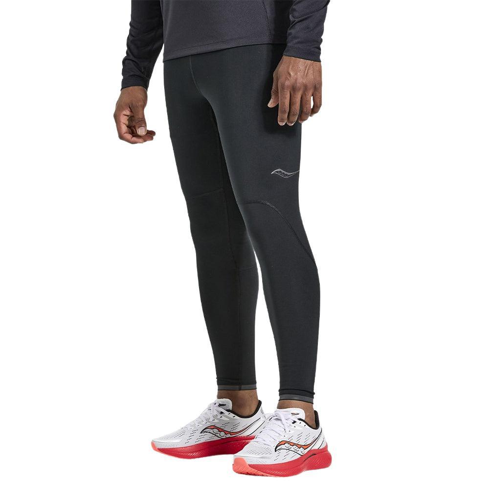 Men's Saucony Solstice Tight Running Pants - Lightweight & Breathable Workout Leggings for Jogging, Gym & Training - High-Performance Athletic Compression Tights