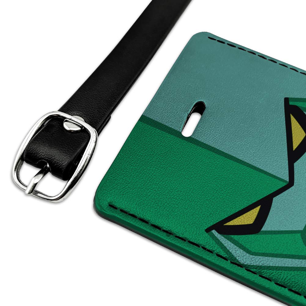Ben 10 Diamondhead Rectangle Leather Luggage Tag - Durable Suitcase ID Tag for Travel Bags - Perfect for Kids Carry-On, Backpacks & Suitcase Identification