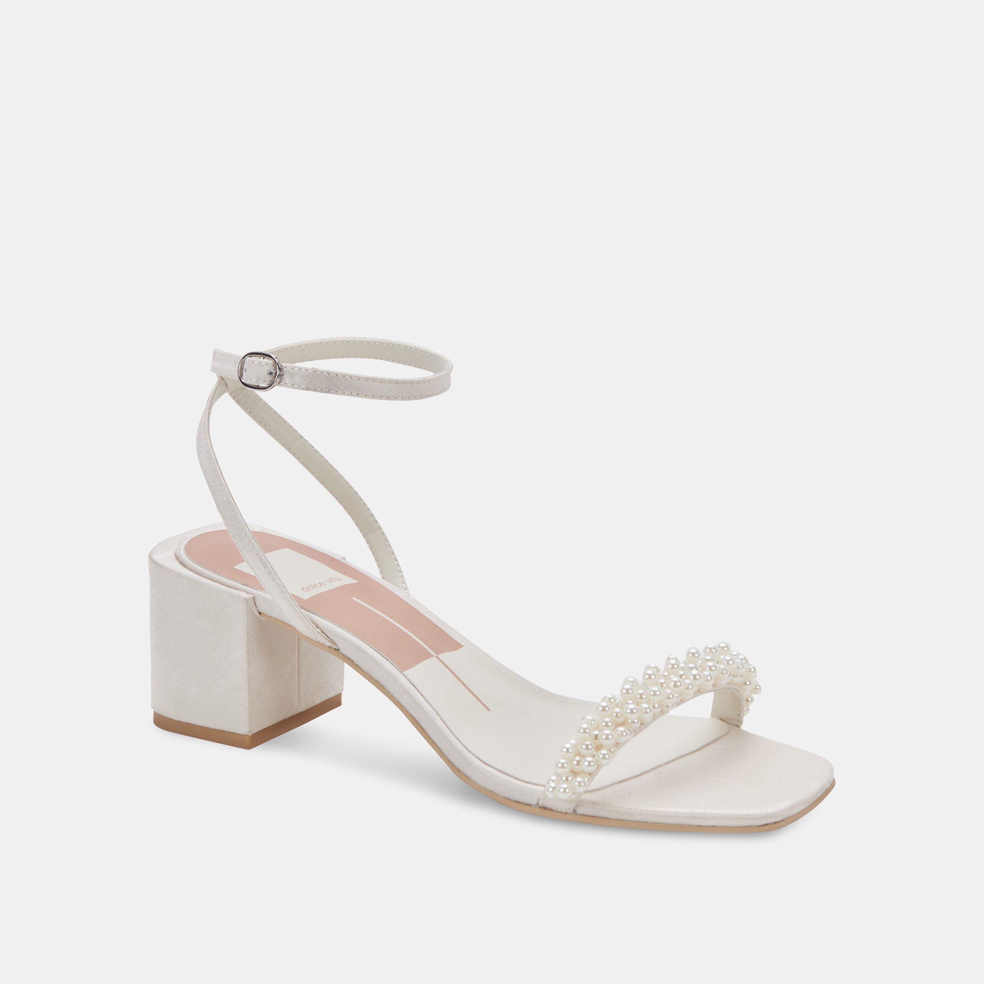 ZALIMA Women's Vanilla Pearl High Heels - Elegant Dress Shoes for Weddings, Parties & Special Occasions