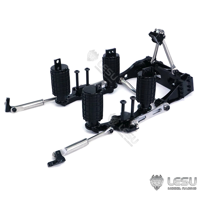 1/14 Scale RC Tractor Metal Air Bag Suspension Kit - Front & Rear Axle for Radio Control Trucks | DIY Hobby Model Construction Vehicles | Perfect for Off-Road Simulation & Crawler Racing Scenes