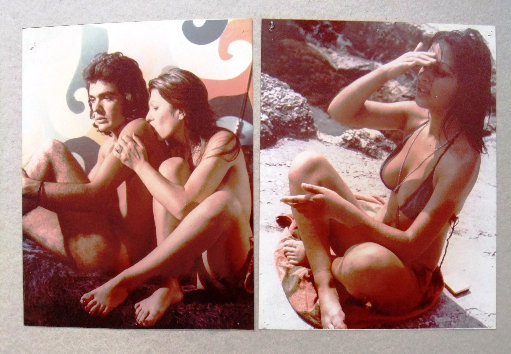 Original French Movie Photos from the 70s - Brigitte Lahaie Collectible Set of 10 Vintage Film Memorabilia - Perfect for Movie Buffs, Vintage Decor & French Cinema Enthusiasts