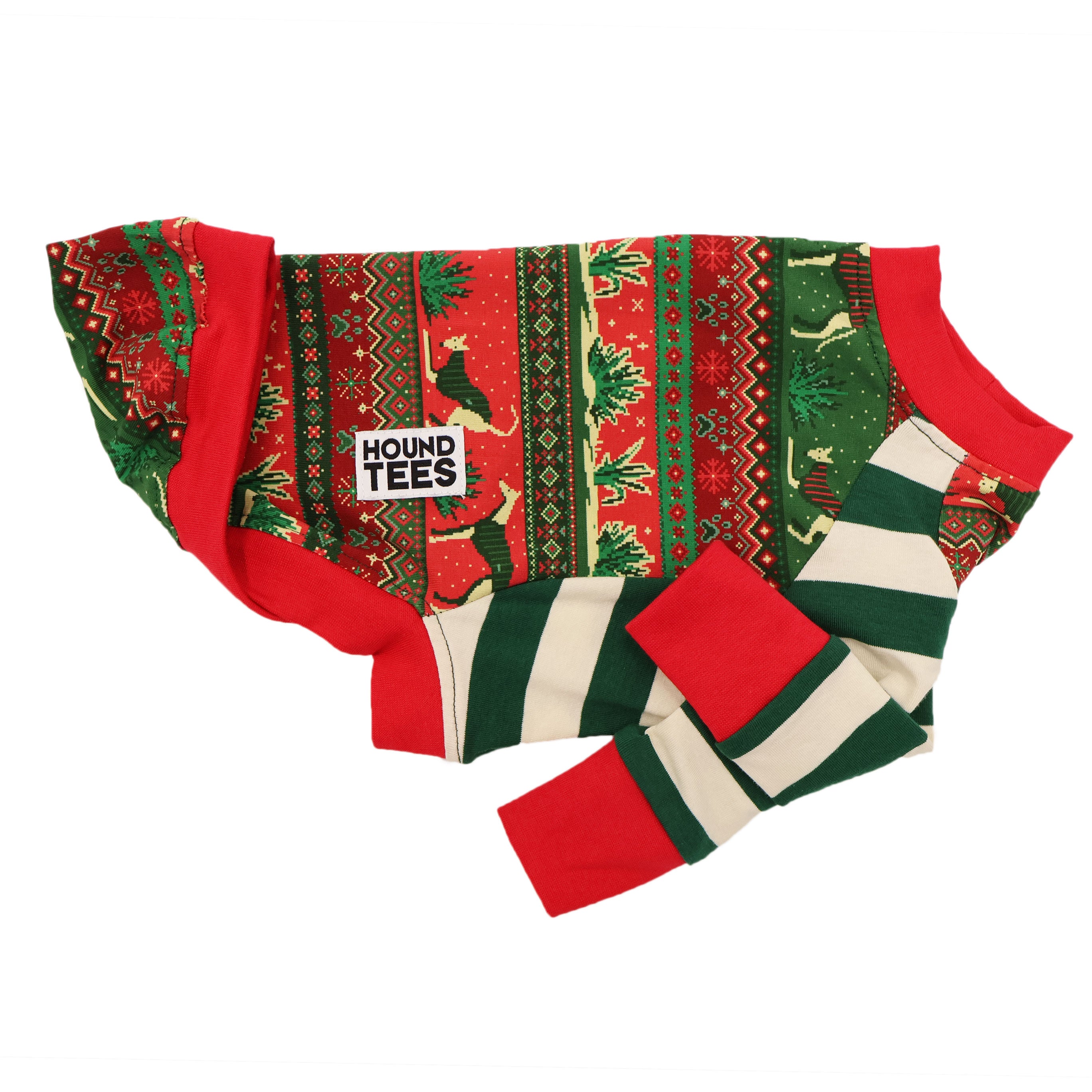 Iggy Christmas Long Sleeve Dog T-Shirt - Festive Holiday Pet Apparel for Dogs - Perfect for Christmas Photos & Family Gatherings