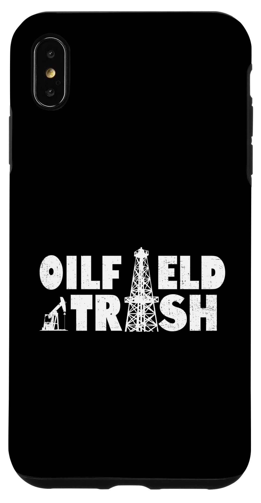 iPhone XS Max Case - Rugged Oil Field Worker Design for Oil Rig & Drilling Professionals - Durable Protection for Harsh Work Environments