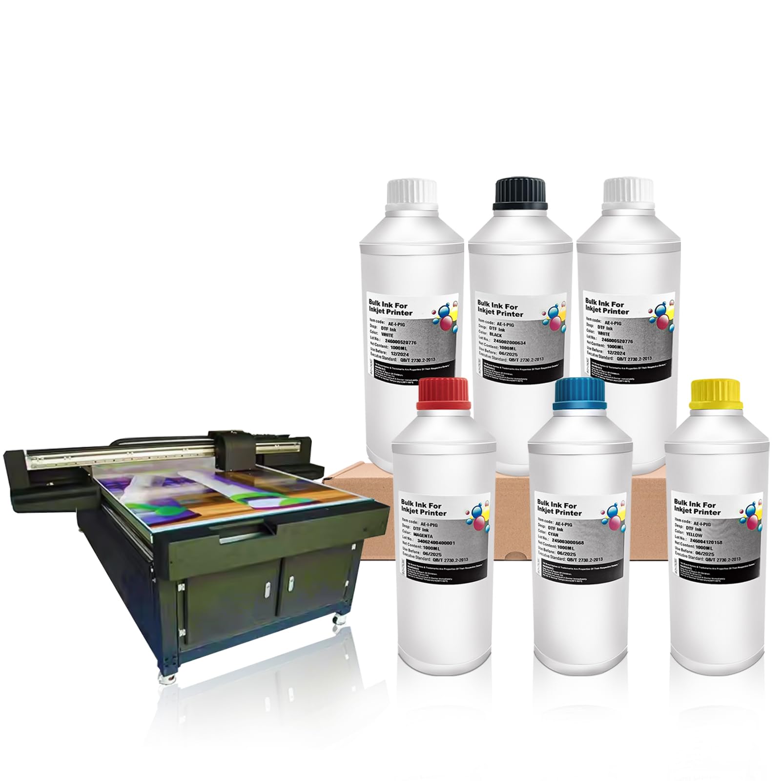 DTF Ink 1000ML x6 for Epson Printers - ET-8550 XP-15000 - Home & Office Printing