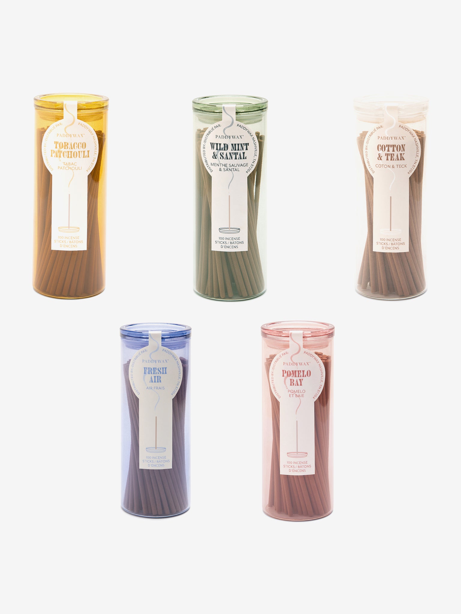 Paddywax Haze Incense Sticks - Palo Santo & Sage Scented Aromatherapy for Relaxation, Meditation & Home Fragrance