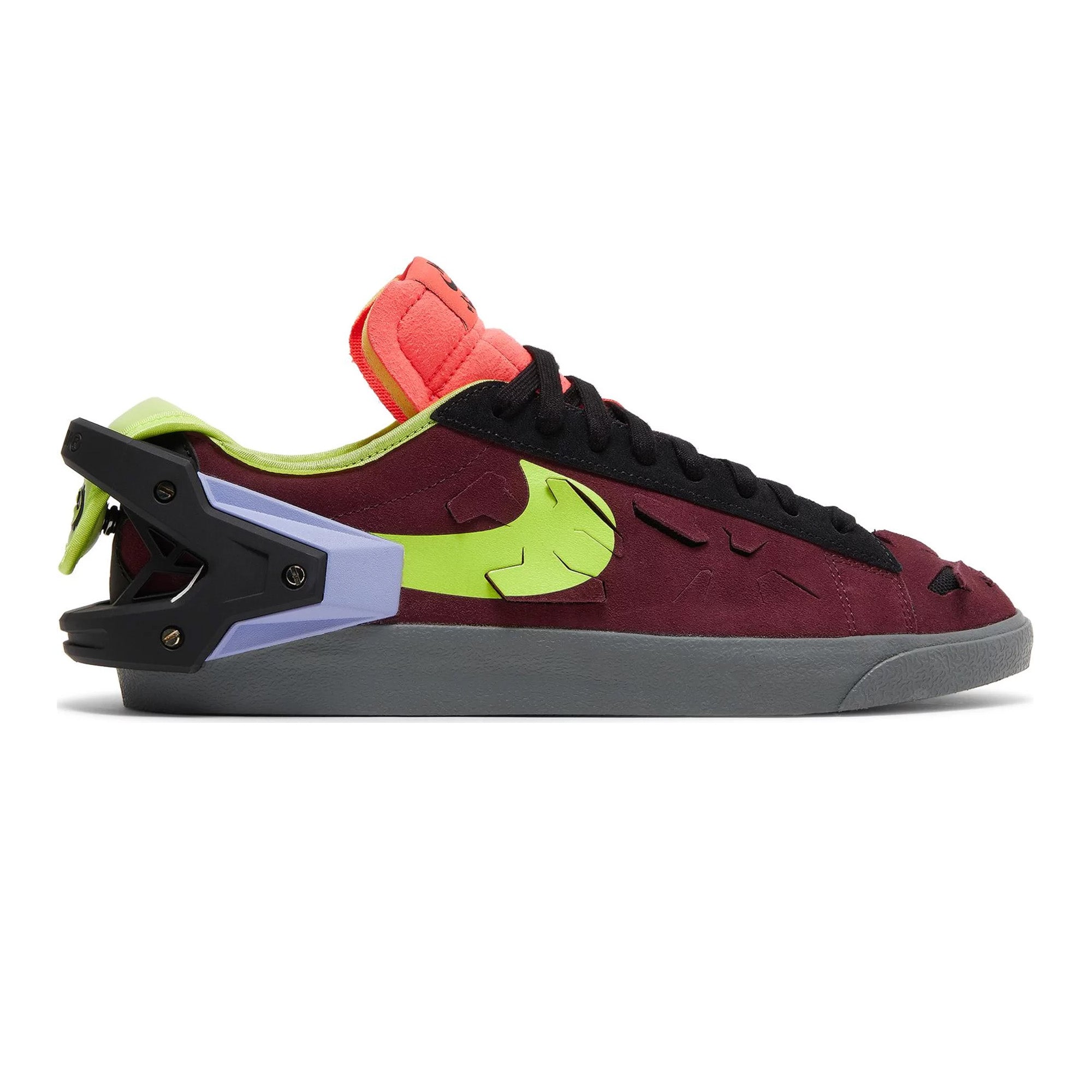 Nike Blazer Low x Acronym 'Night Maroon' Sneakers (2022) - Stylish Streetwear Shoes for Men | Perfect for Casual Wear, Urban Fashion & Sneaker Collectors